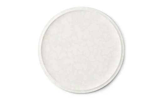 【畑萬陶苑】プレートFlat plate with rim Ф31cm ―Green Blast― 