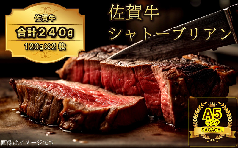 佐賀牛ヒレ シャトーブリアン240g（120g×2枚）