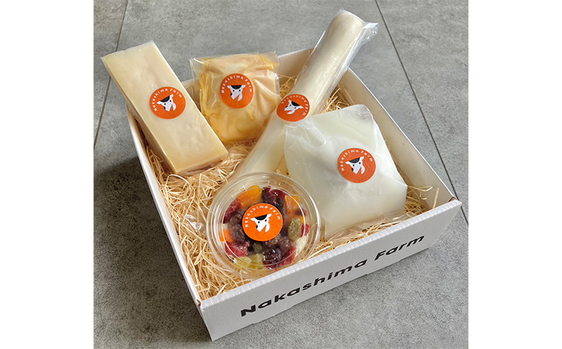 【セット】【ナカシマファーム】うれしのフレッシュチーズ5種セット（モッツァレラ、さけるチーズ、水田のチーズ、みそ漬けモッツァレラ、ドライフルーツチーズケーキ）