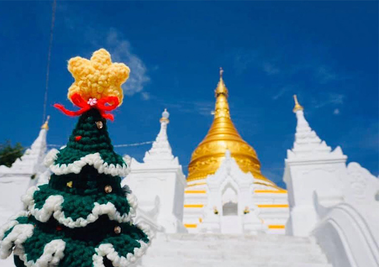 仏教の国 ミャンマーのクリスマス