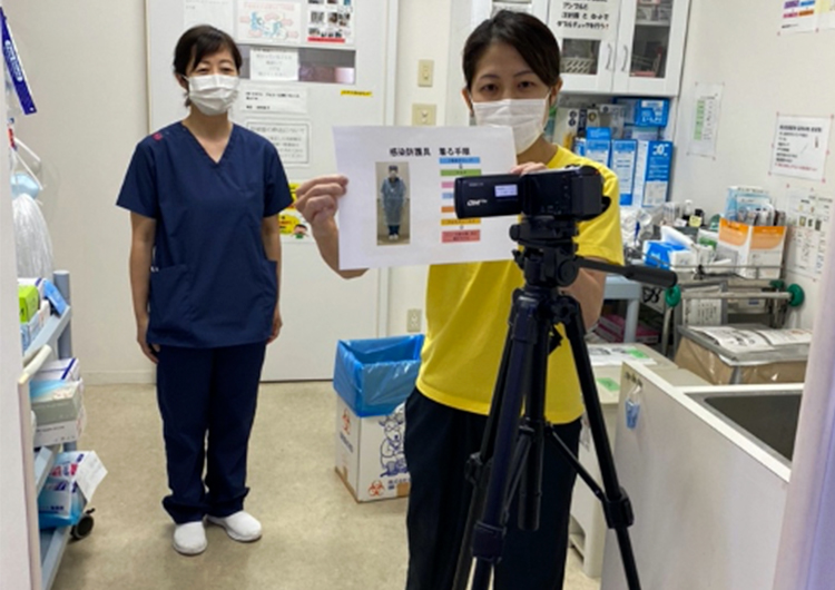 東加古川病院クラスター支援 洞口看護師によるレポート