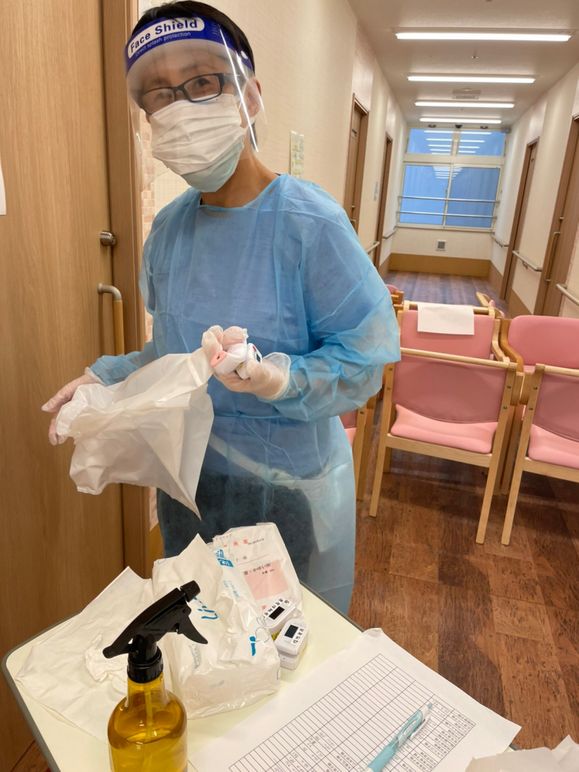 兵庫 高齢者福祉施設クラスター支援 佐々木助産師からのレポート