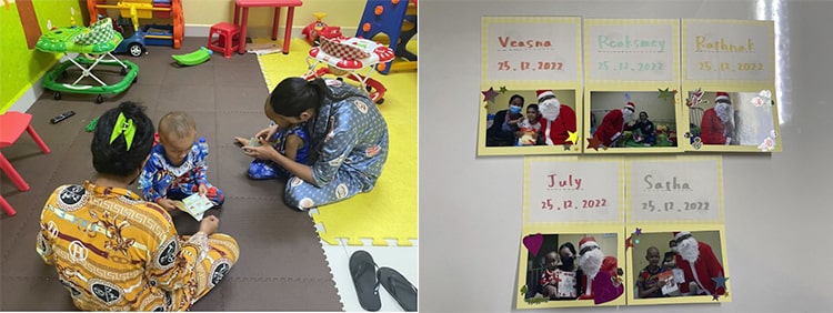 カンボジアからメリークリスマス!小児がん病棟でのクリスマス会