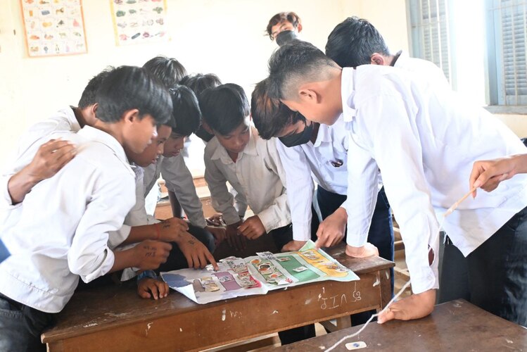 栄養管理部だより　中学校で栄養教室！