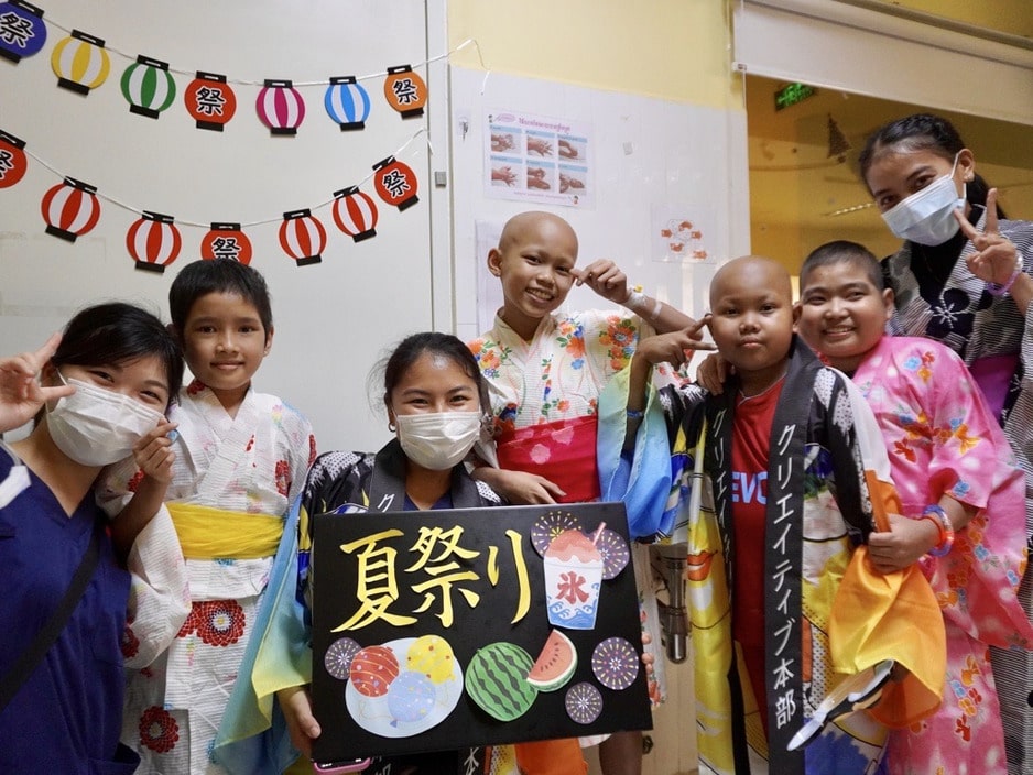 小児がん病棟日誌 「夏祭りがやってきた！」