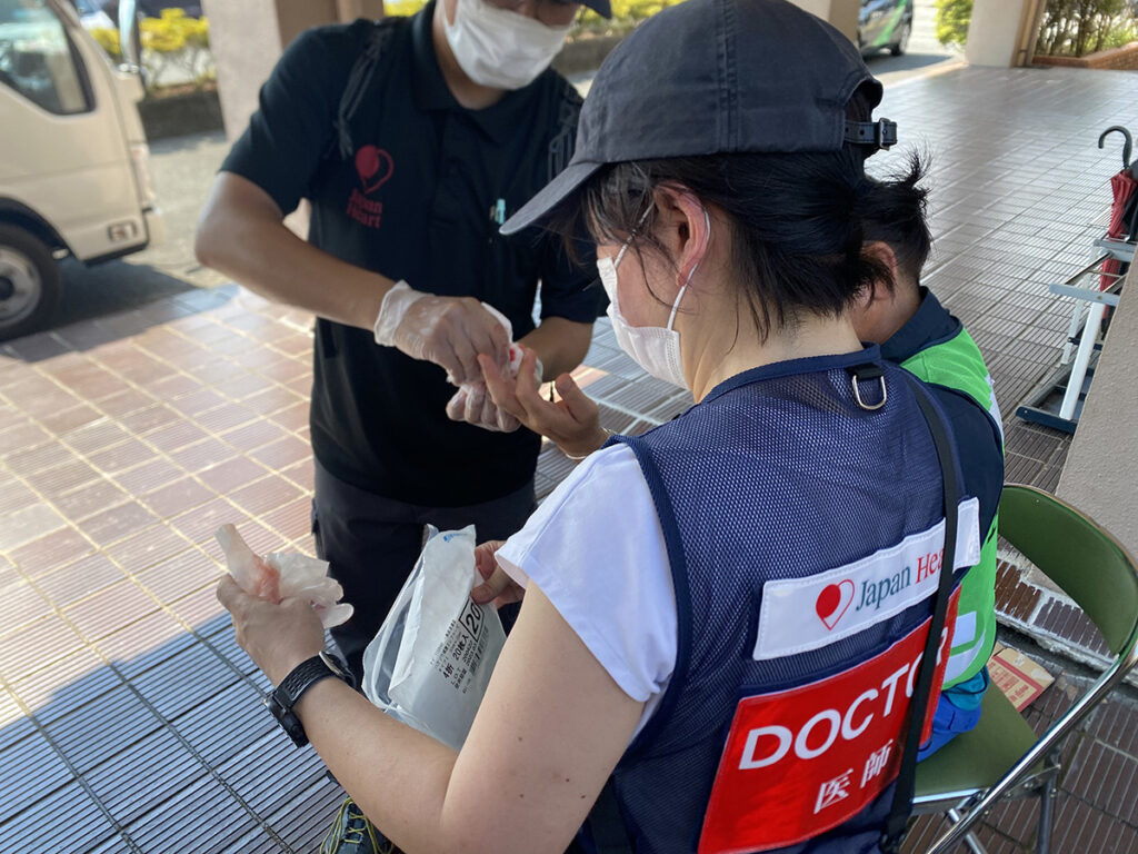 【熊本地震からまもなく1ヵ月】
八代市の避難所での常駐支援を継続。