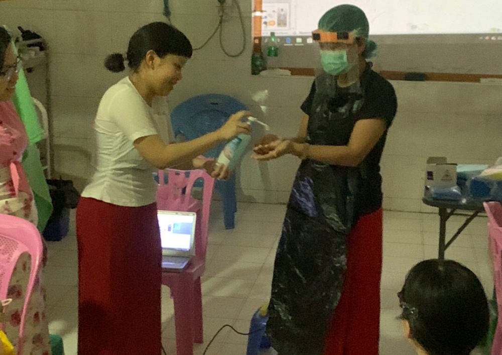 ミャンマーでする新型コロナウイルス対策。