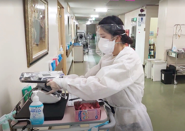 ジャパンハート 大江看護師の活動レポート／新型コロナウイルス感染症のクラスターが確認された「ウェルネス西崎病院」への医療支援活動