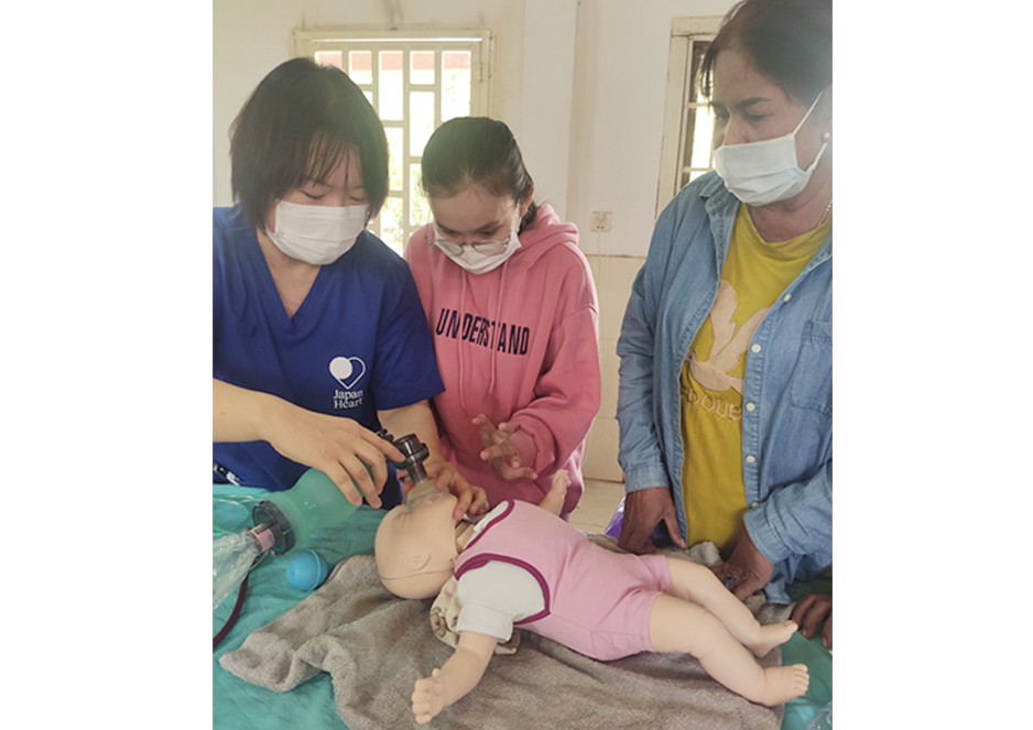 助産師、看護師向けにNCPR（新生児蘇生法）のレクチャーを行いました。 ジャパンハート