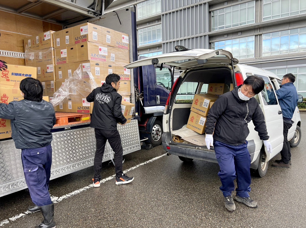 令和6年能登半島地震 ジャパンハート医療チーム第一陣 富山での物資支援を経て、石川県能登町にある避難所へ