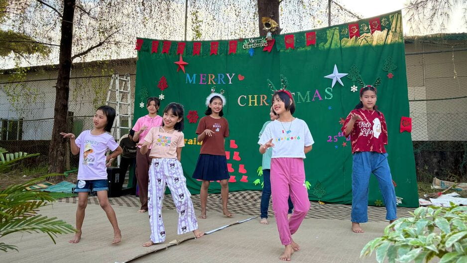 【養育施設Dream Train/ミャンマー】心が弾み、祈りが響く、暑いヤンゴンのクリスマス
